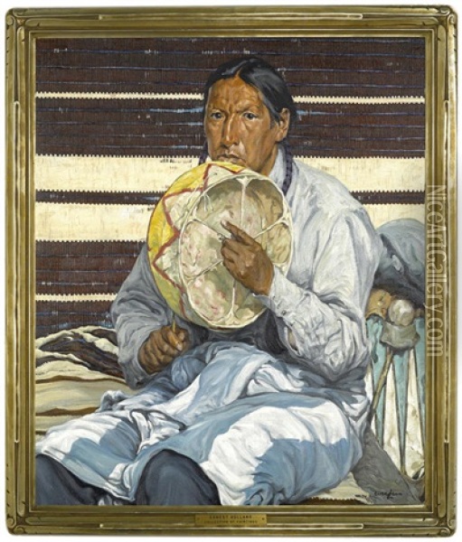 Indian Entertainer Oil Painting - Walter Ufer