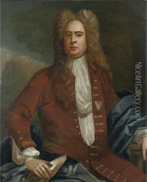 Portrait Of A Nobleman Oil Painting - Sir Godfrey Kneller