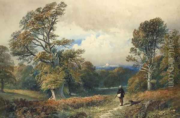 In Windsor Forest Oil Painting - William Collingwood Smith