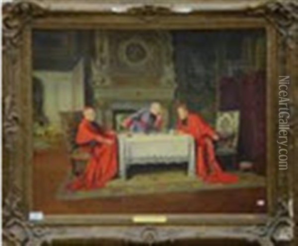 Cardinal Distrait Et Maladroit Oil Painting - Victor Marais-Milton
