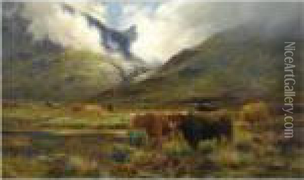 Clachaig, Glencoe Oil Painting - Louis Bosworth Hurt