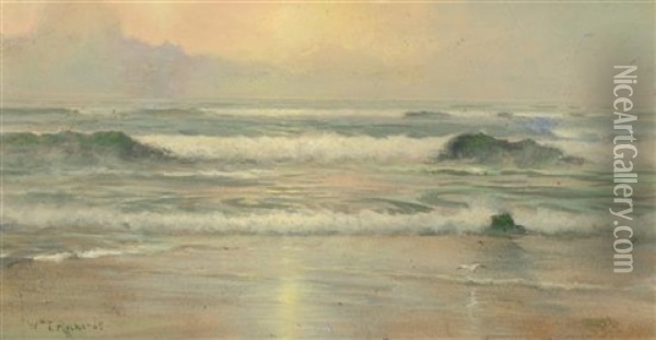 Waves Oil Painting - William Trost Richards