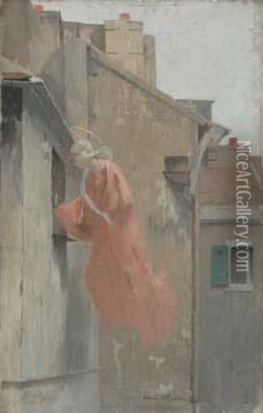 Apparition 1886 Oil Painting - Henri Martin