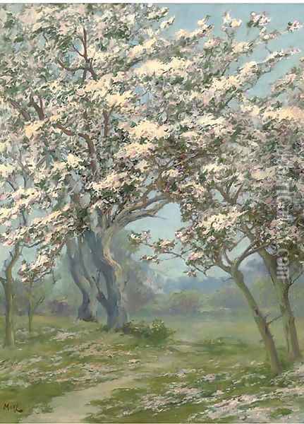 Spring blossom Oil Painting - John Stewart Maclaren