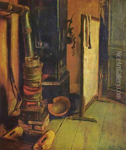 A corner of the studio Oil Painting - Eugene Delacroix