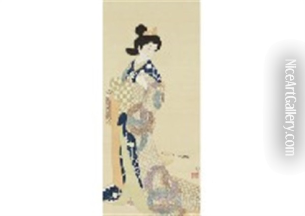 Divine Art Of Master Craftsman Oil Painting - Tsunetomi Kitano