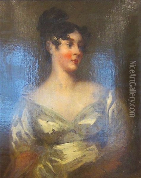 Portrait De Lady Grosvenor Oil Painting - Thomas Lawrence
