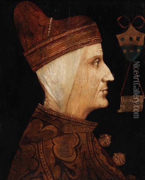 Portrait Of Doge Loredan Oil Painting - Gentile Bellini