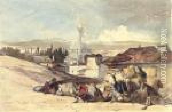 The Camel Market, Smyrna Oil Painting - William James Muller