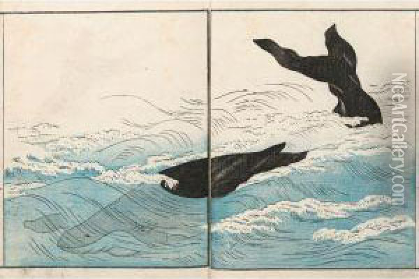 Six Livres Illustres, Ehon Oil Painting - Kitao Masayoshi
