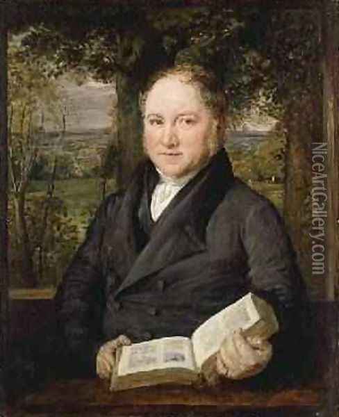 John Varley 1778-1842 Oil Painting - John Linnell