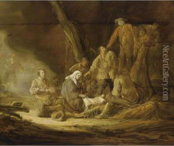 The Adoration Of The Shepherds Oil Painting - Benjamin Gerritsz. Cuyp