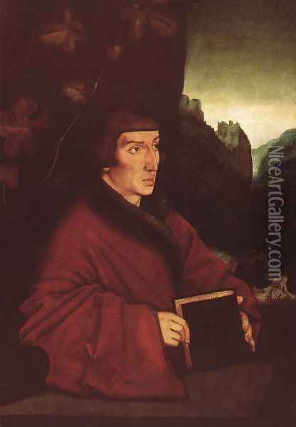 Portrait Of Ambroise Volmar Keller 1538 Oil Painting - Hans Baldung Grien
