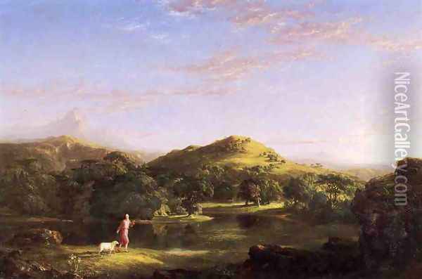 The Good Shepherd Oil Painting - Thomas Cole