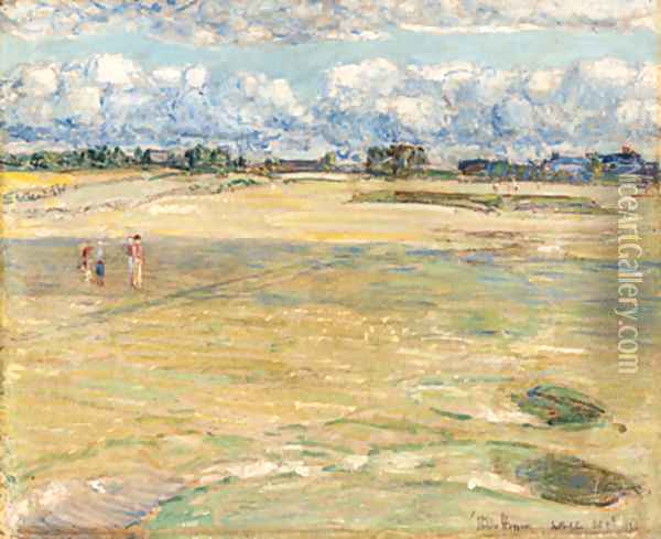 On the Links Oil Painting - Childe Hassam
