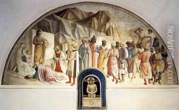 Adoration of the Kings Oil Painting - Fra Angelico (Guido di Pietro)