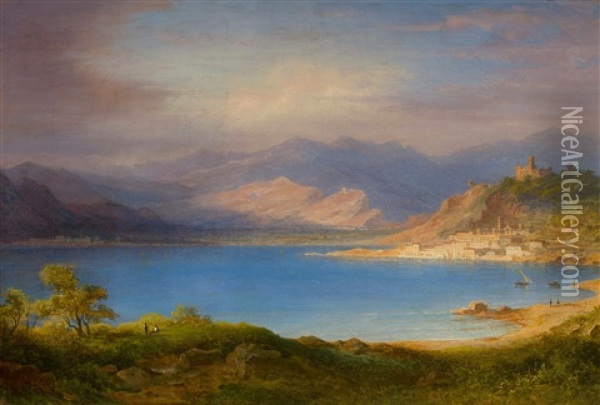 Sudlandische Seelandschaft Oil Painting - Carl Morgenstern