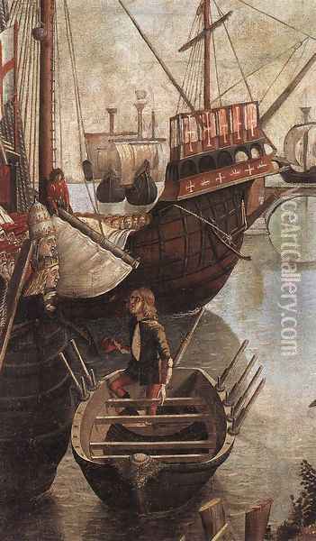 The Arrival of the Pilgrims in Cologne (detail) 1490 Oil Painting - Vittore Carpaccio
