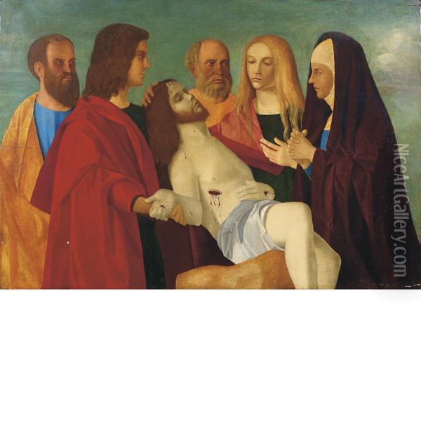 Compianto Sul Cristo Morto Oil Painting - Vincenzo di Biagio Catena