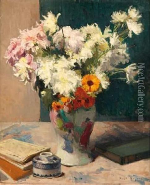 Bouquet De Fleurs Oil Painting - Paul Jean Hugues