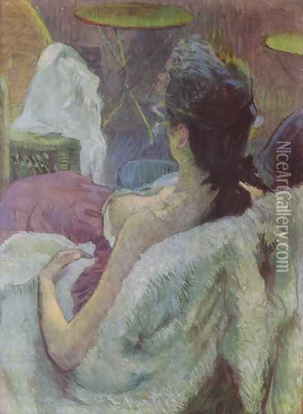 A seated woman Oil Painting - Henri De Toulouse-Lautrec