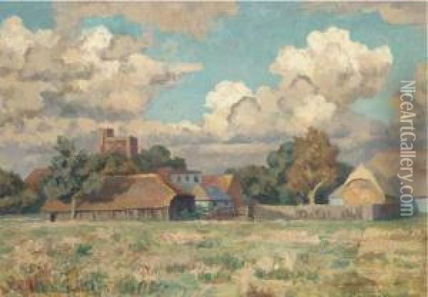 September In Sussex Oil Painting - Roger Eliot Fry