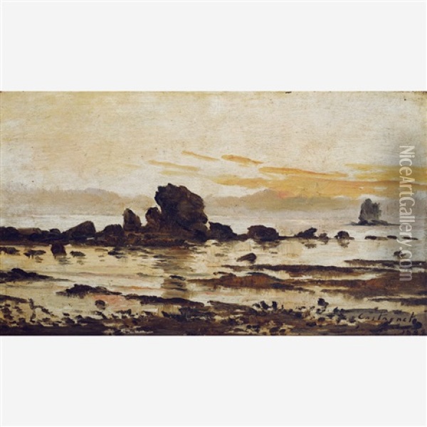 Pedra Do Indio, Icarai - Niteroi Oil Painting - Giovanni Castagneto