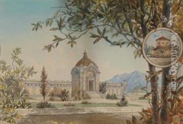 Il Mausoleo Di Alessandro I Oil Painting - Albert Schumann