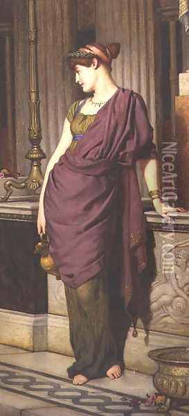A Grecian Girl Oil Painting - Edward Radford