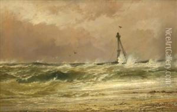 Mouth Of The Tees Oil Painting - Henry Valter