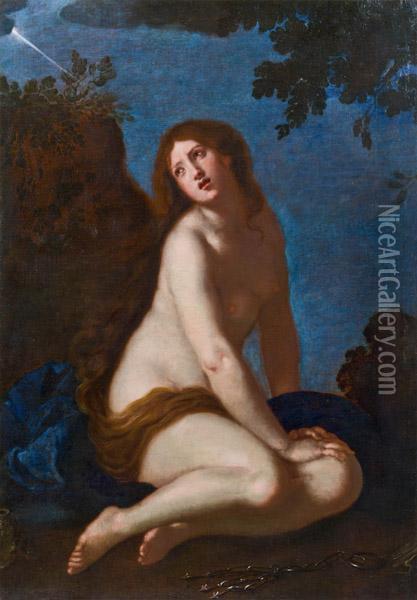 Die Busende Maria Magdalena Oil Painting - Francesco Furini