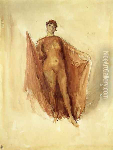 Dancing Girl Oil Painting - James Abbott McNeill Whistler