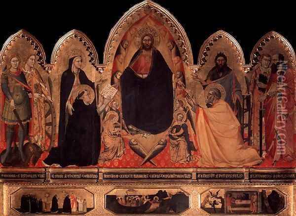 The Strozzi Altarpiece 3 Oil Painting - Orcagna