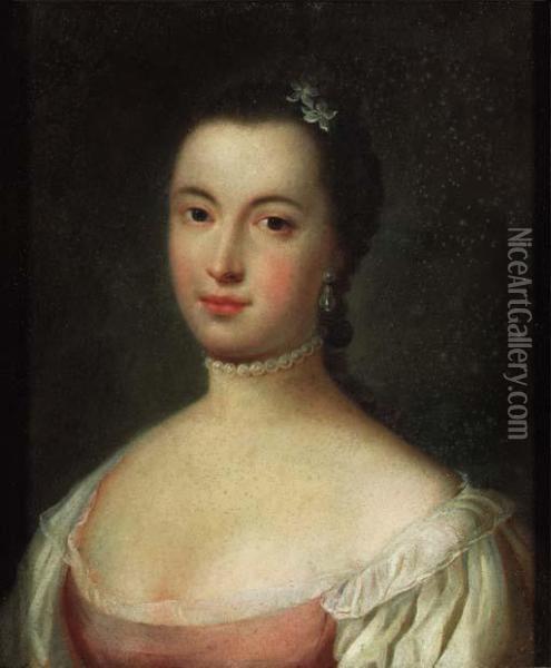 Portrait Of A Lady Oil Painting - Pietro Antonio Rotari