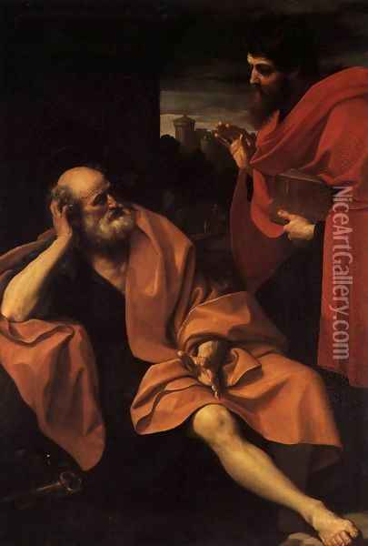 Sts Peter and Paul Oil Painting - Guido Reni