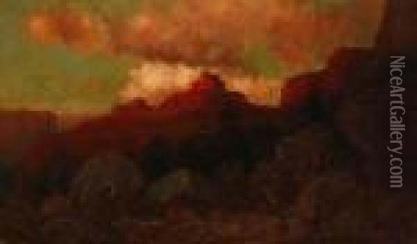 Grand Canyon Sunset Oil Painting - William Lee Judson