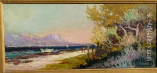 Environ De Toulon Oil Painting - Louis Nattero