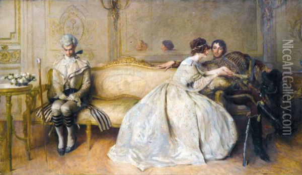 Rivals Oil Painting - John Henry Frederick Bacon
