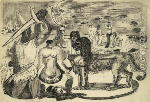 The Last Duty Of Perseus Oil Painting - Max Beckmann