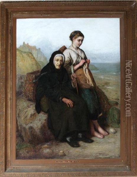 Waiting For The Boats Oil Painting - Henry Hetherington Emmerson