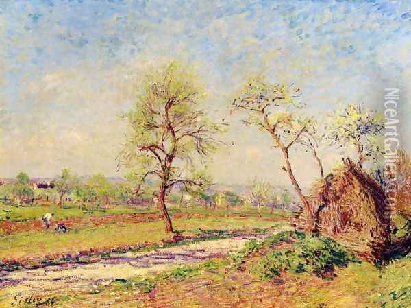 Road at Veneux Oil Painting - Alfred Sisley