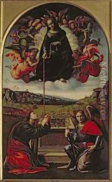 Madonna of the Girdle Oil Painting - Francesco Granacci