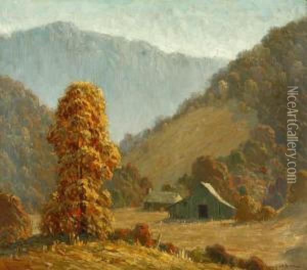 Great Smoky Mountains Landscape Oil Painting - John Adams Spelman