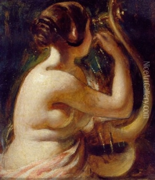 Sappho Oil Painting - William Etty