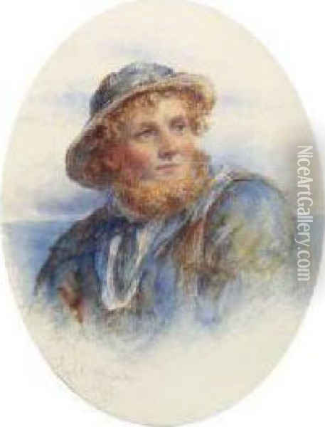 The Old Fisherman Oil Painting - James Drummond