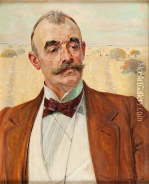 Portret Witolda Hausnera Oil Painting - Jacek Malczewski