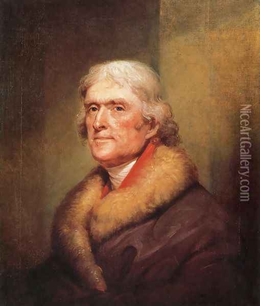 Thomas Jefferson Oil Painting - Rembrandt Peale