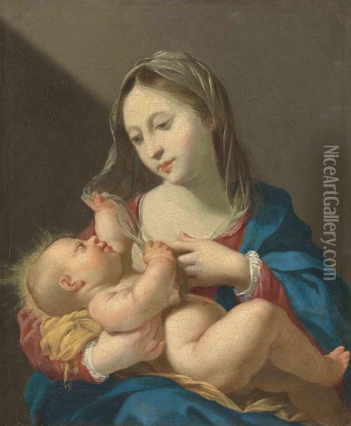 The Virgin And Child Oil Painting - Jacques Blanchard