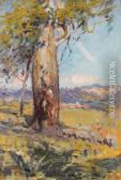 Pastoral Oil Painting - Walter Withers