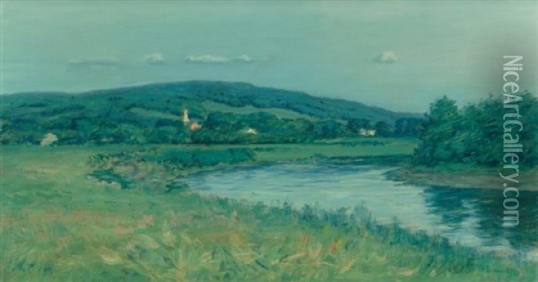 Summer Landscape Oil Painting - Henry Golden Dearth